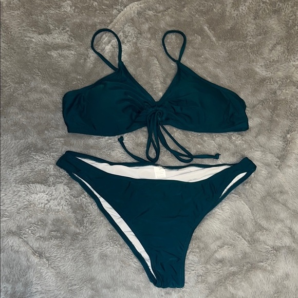 Blue Triangle Bikini with Adjustable Straps and Classic Cut - Picture 1 of 2